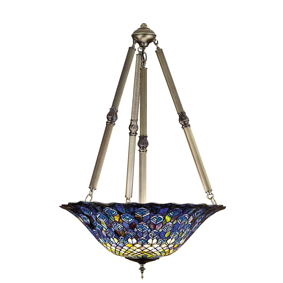 4 Light 24" Wide Pendant with Handmade Shade