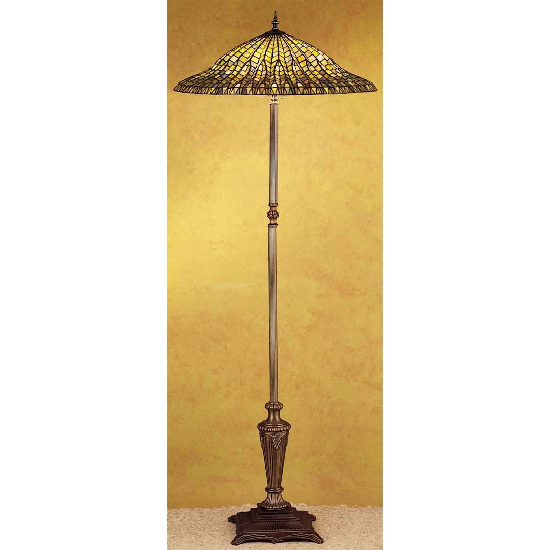 Stained Glass / Tiffany Floor Lamp from the Lotus Leaf Collection