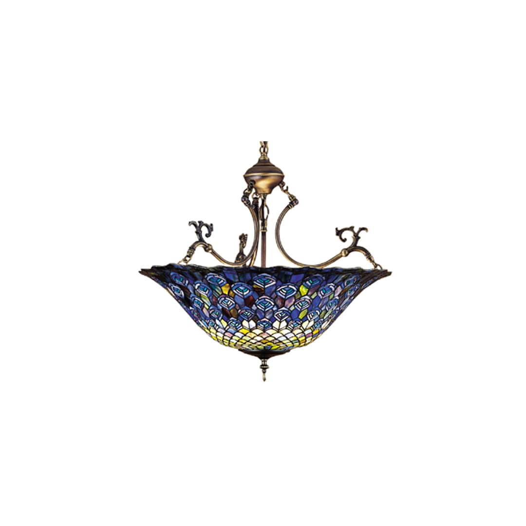 3 Light 24" Wide Pendant with Handmade Shade