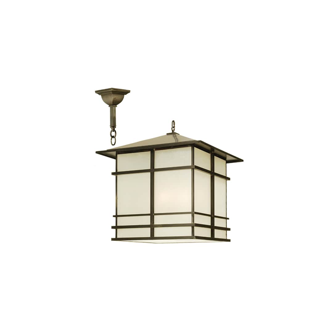 4 Light Pendant with Handmade Shade