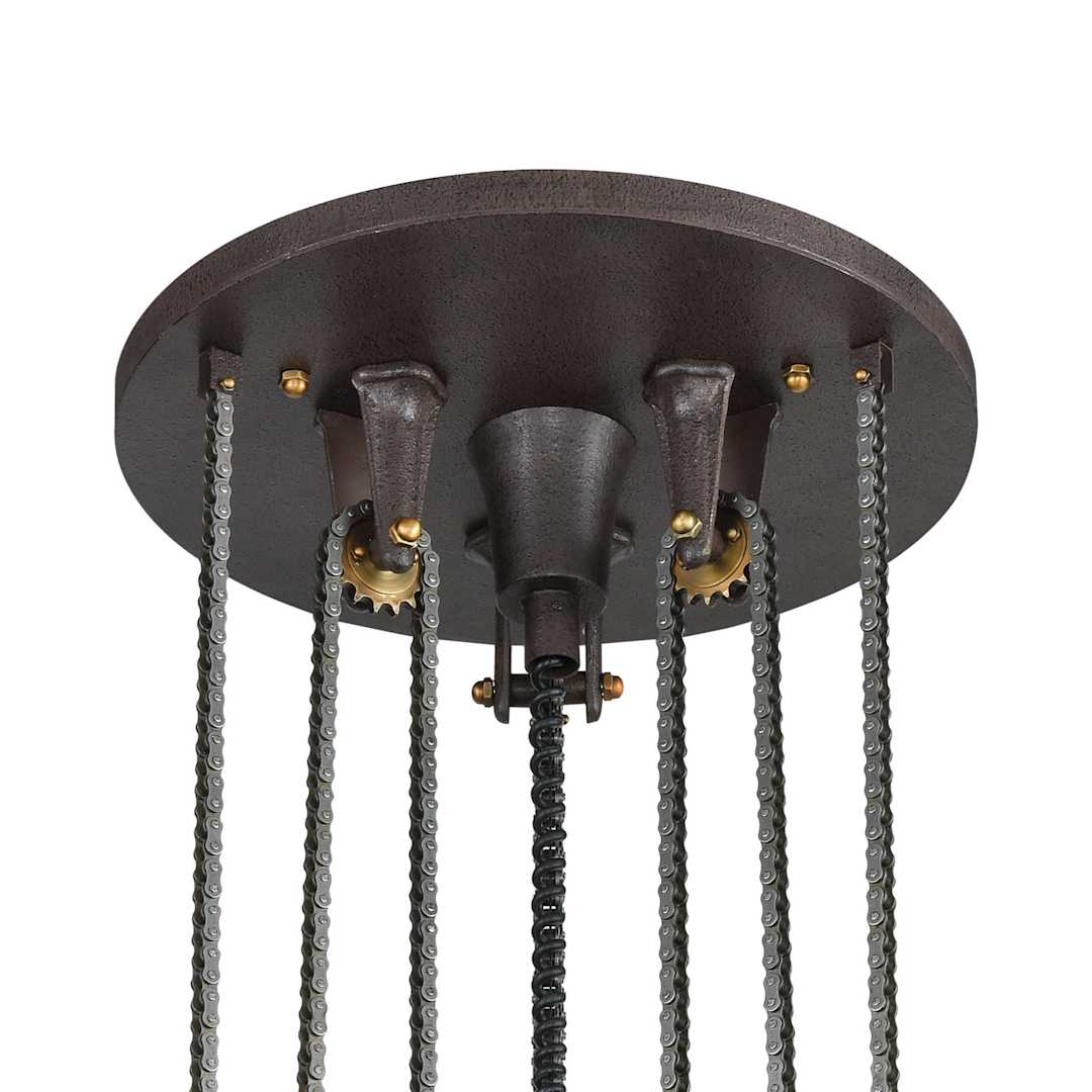 Torque 6 Light 36" Wide Chandelier