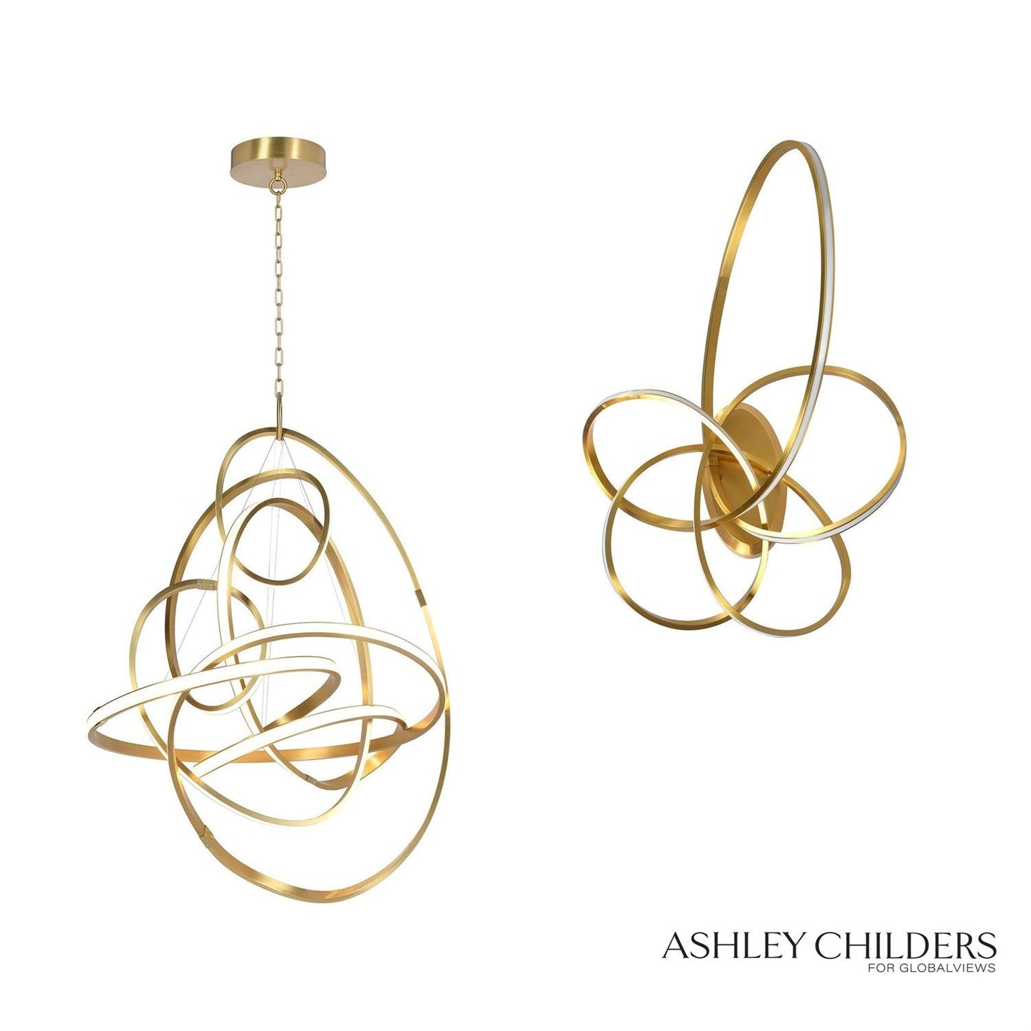 Global Views Convolution Chandelier by Ashley Childers