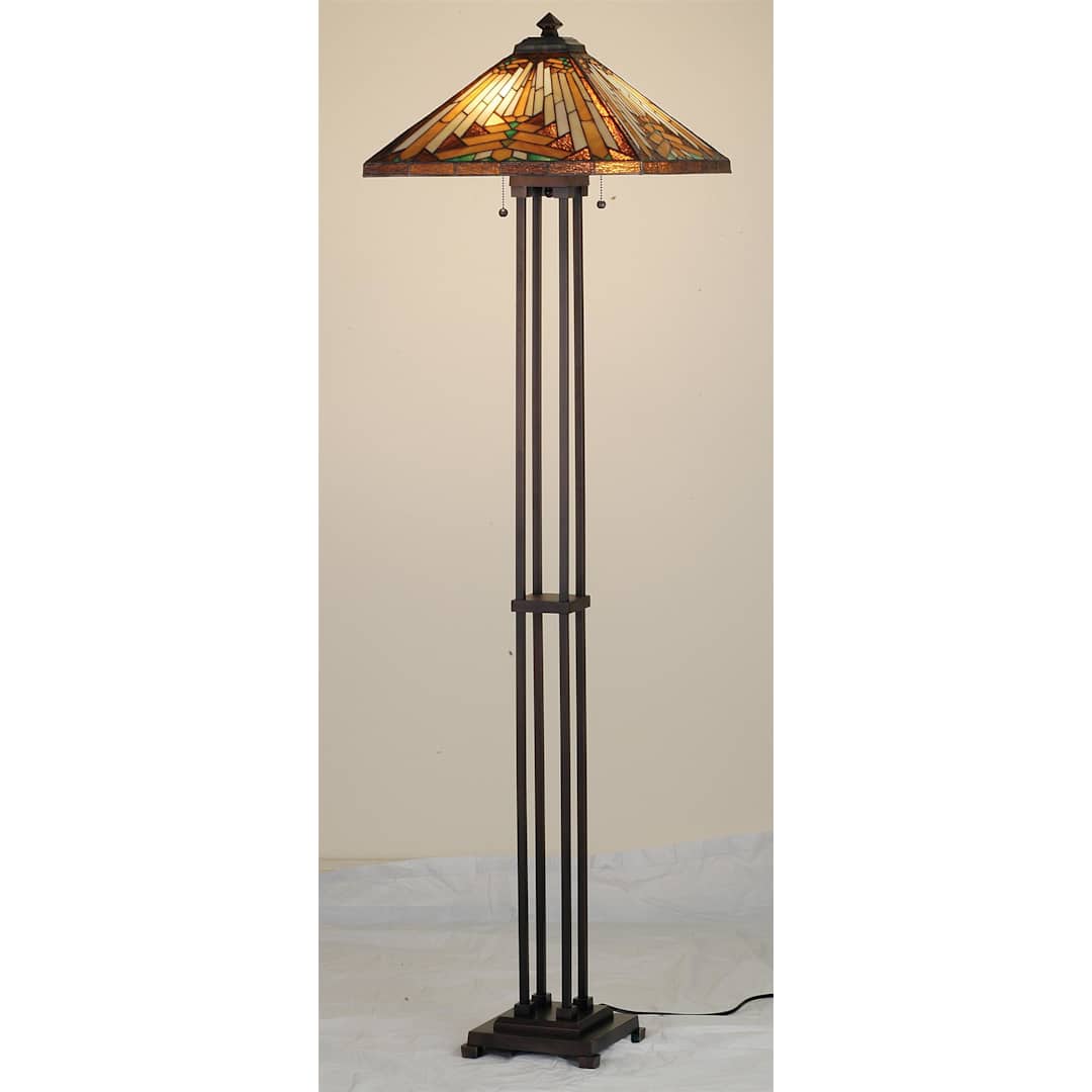 Stained Glass / Tiffany Floor Lamp from the Mission Collection