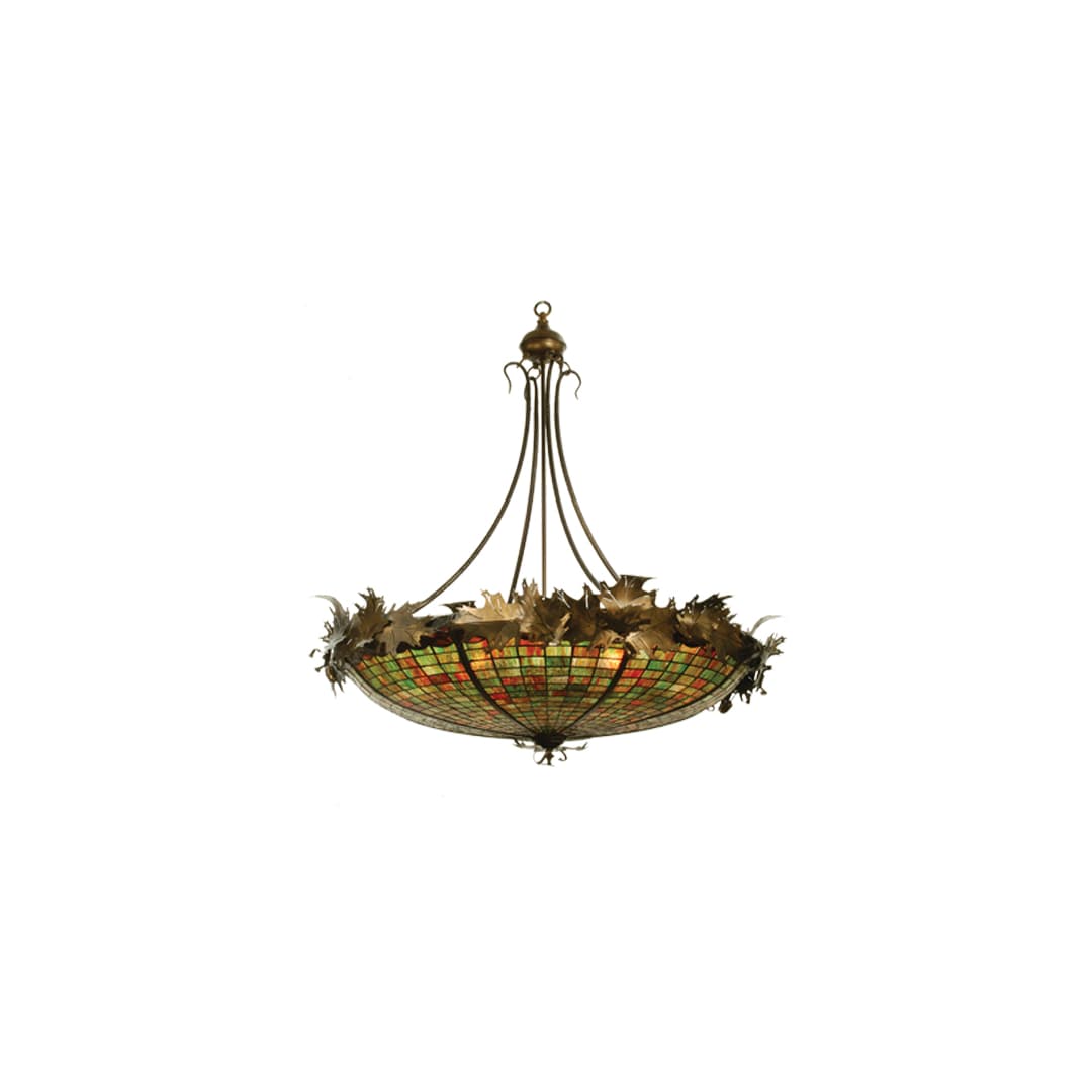 6 Light 46" Wide Pendant with Handmade Shade