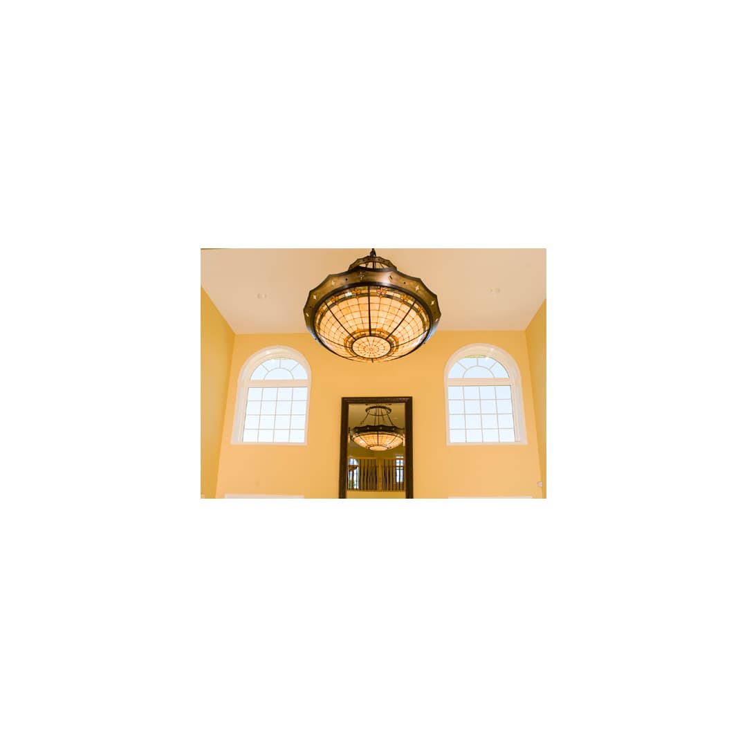 Tiffany Eight Light Down Lighting Pendant