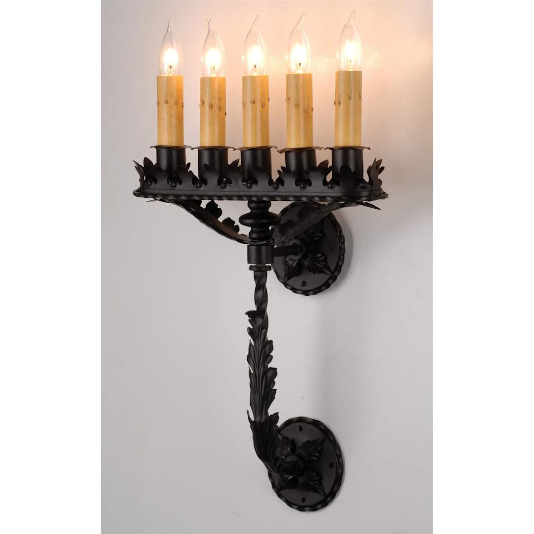16" Wide 5 Light Wall Sconce