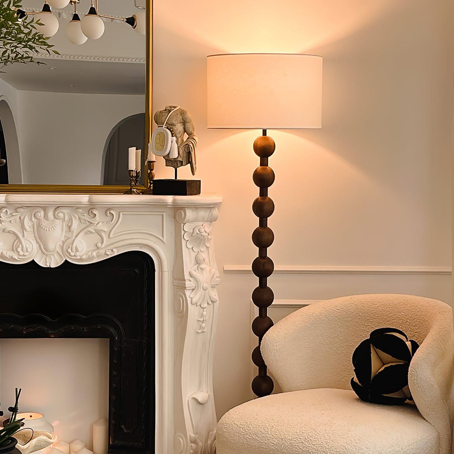 Barbell Floor Lamp 15.7 Inch