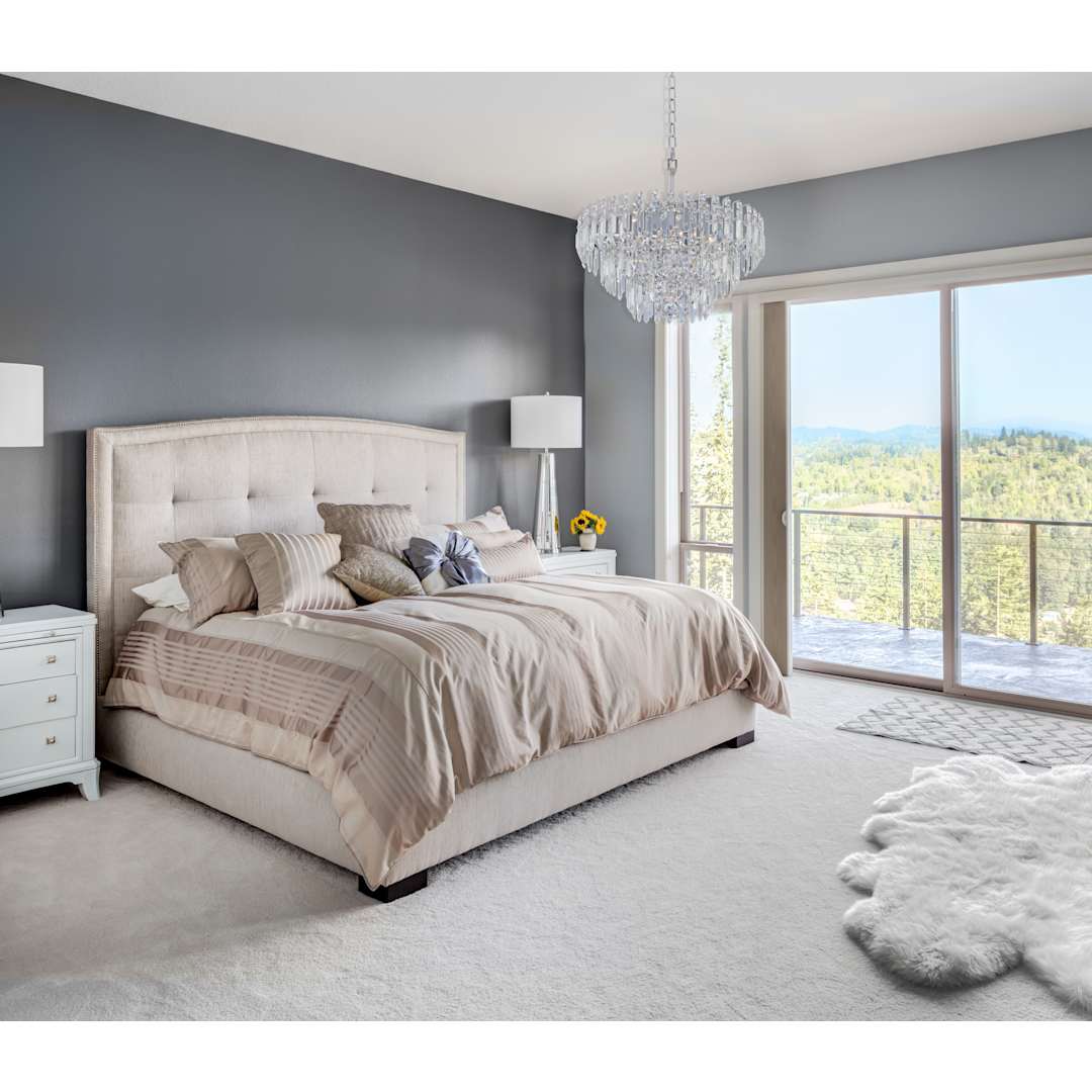 Pandoro 44" Wide Linear Waterfall Chandelier with Firenze Crystal