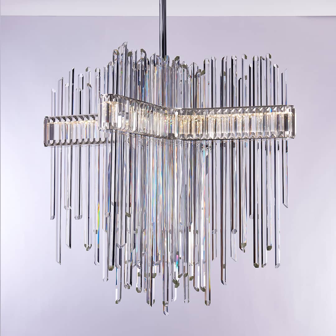 Piovere 40" Wide Crystal Pendant