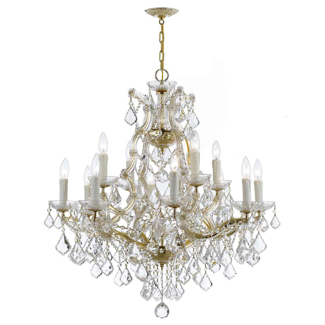 Maria Theresa 13 Light 29" Wide Crystal Chandelier with Swarovski Strass Crystal Accents