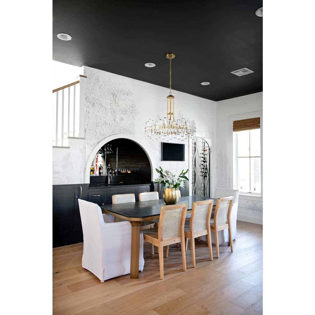 Bolton 12 Light 31" Wide Crystal Drum Chandelier with Faceted Crystal Accents