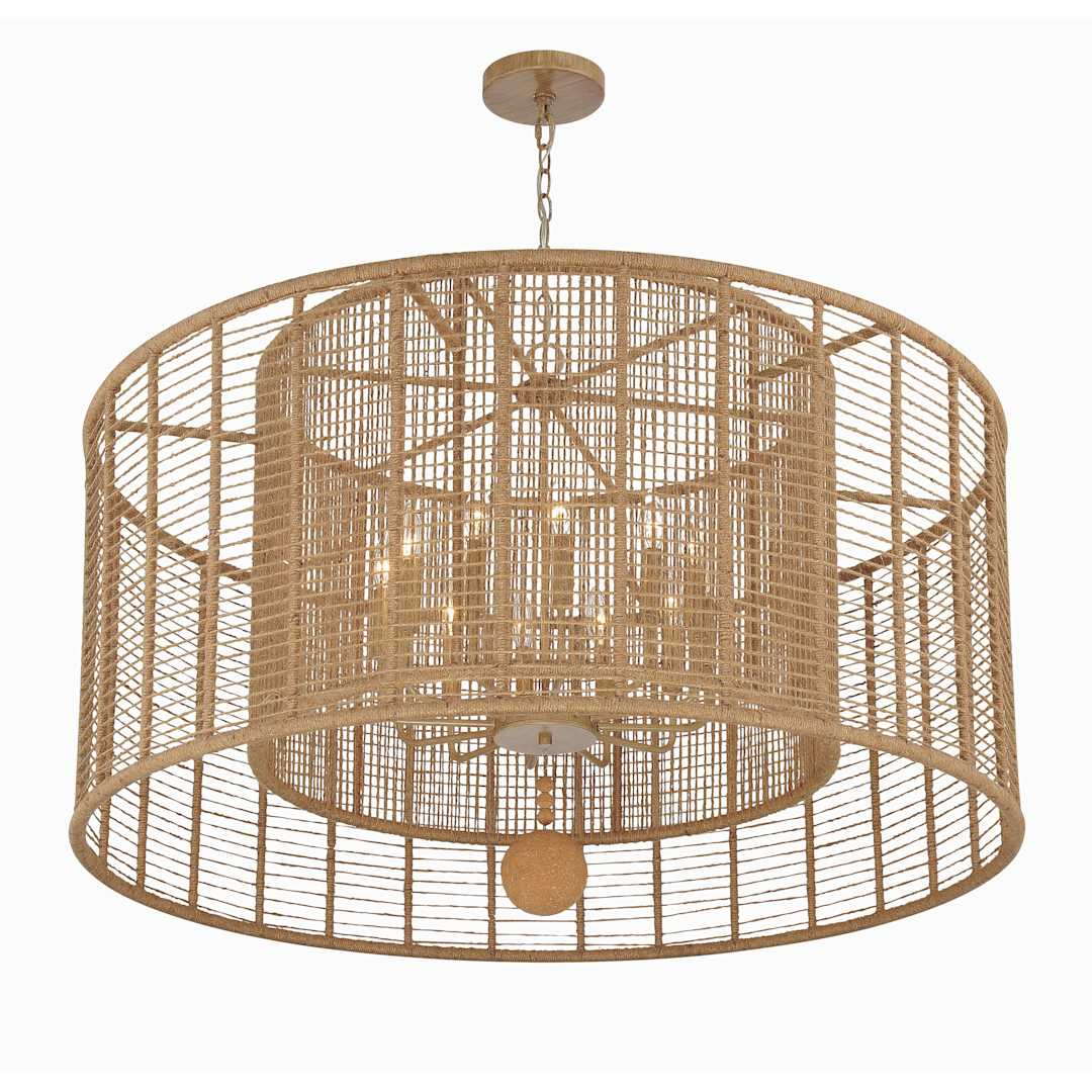 Jayna 12 Light 43" Wide Drum Chandelier