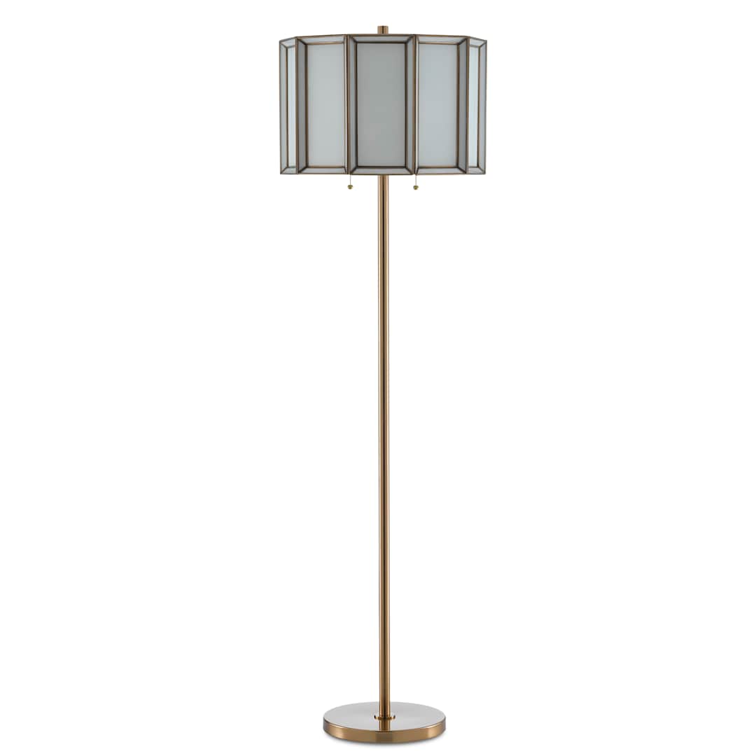 Daze 2 Light 63" Tall Floor Lamp with Glass Shade