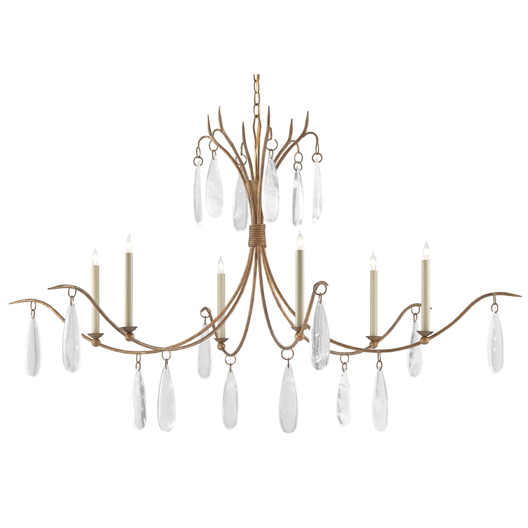 Marshallia 6 Light 59" Wide Crystal Chandelier