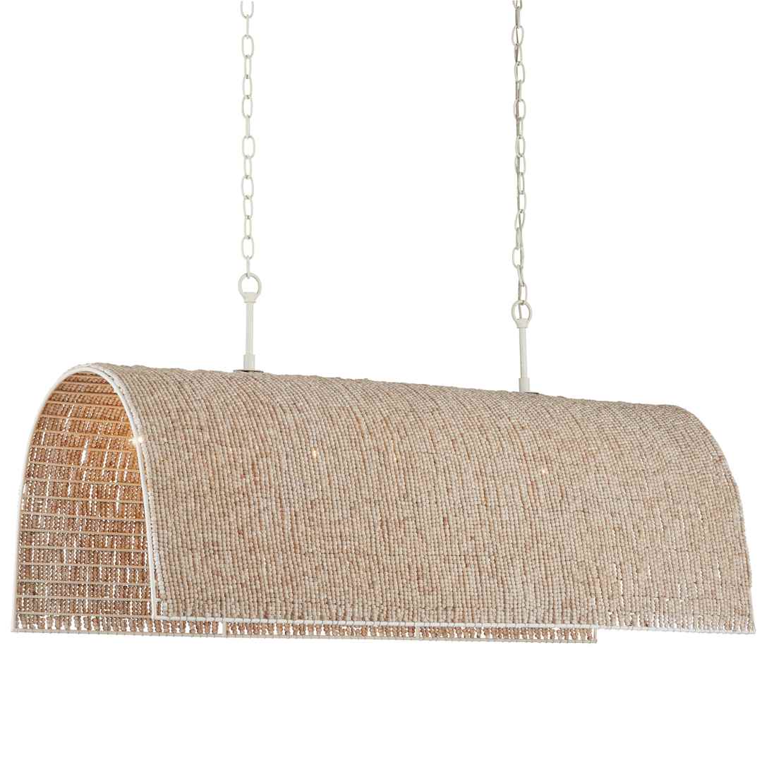 7 Light 48" Wide Linear Chandelier