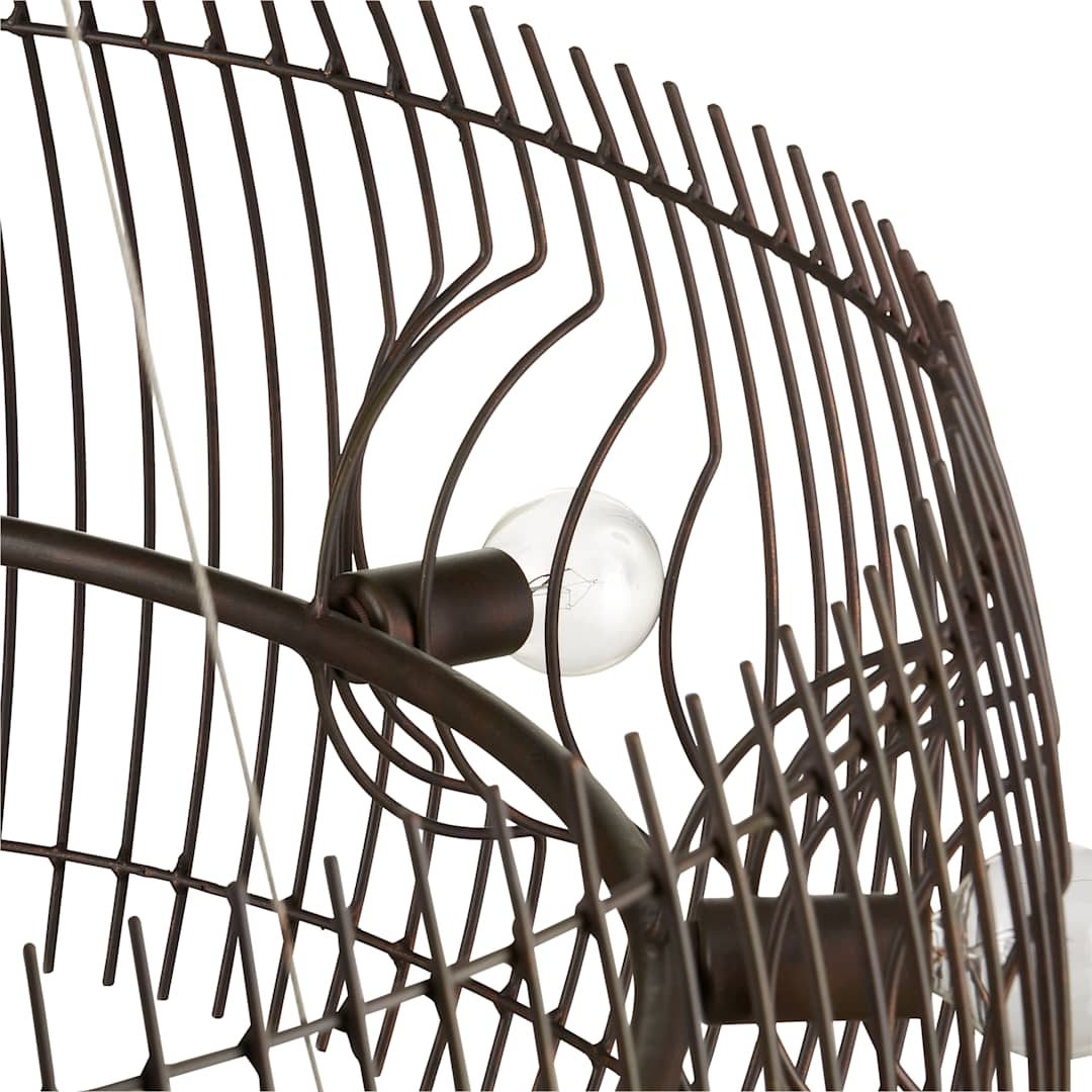 Endicott 9 Light 31" Wide Wrought Iron Drum Chandelier