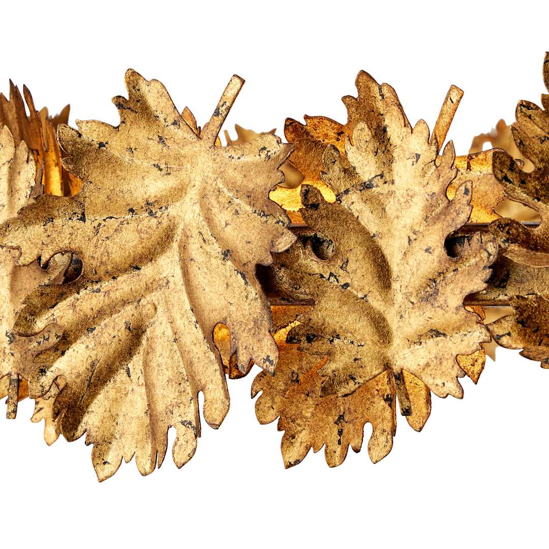 English Oak 33" Wide LED Wrought Iron Ring Chandelier