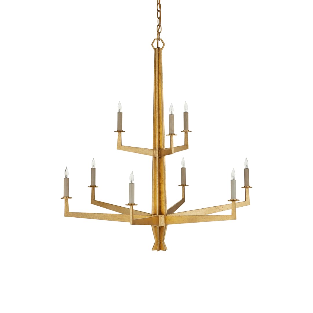 Goldfinch 9 Light 36" Wide Wrought Iron Candle Style Chandelier