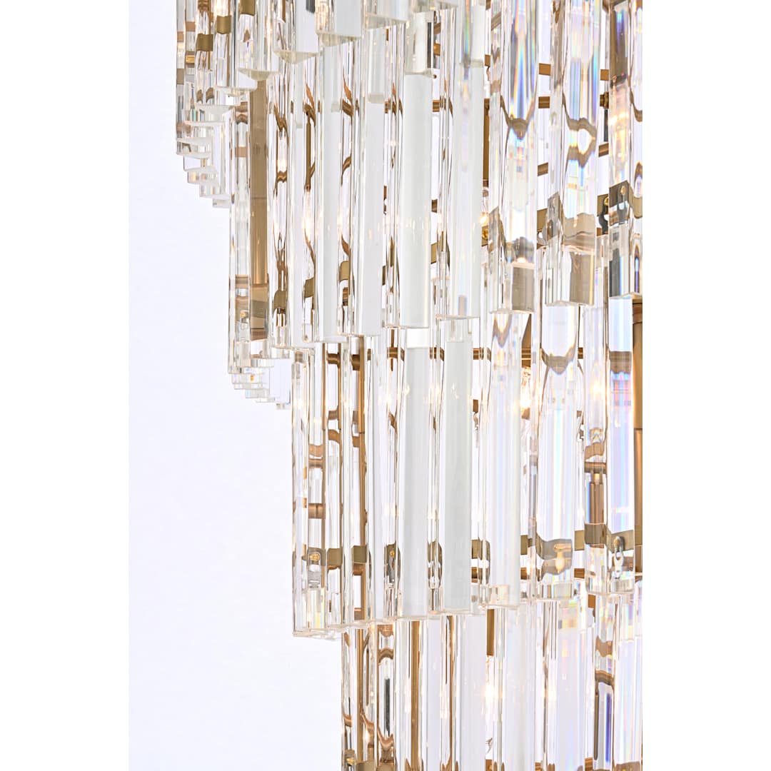 Sydney 58 Light 48" Wide Crystal Waterfall Chandelier