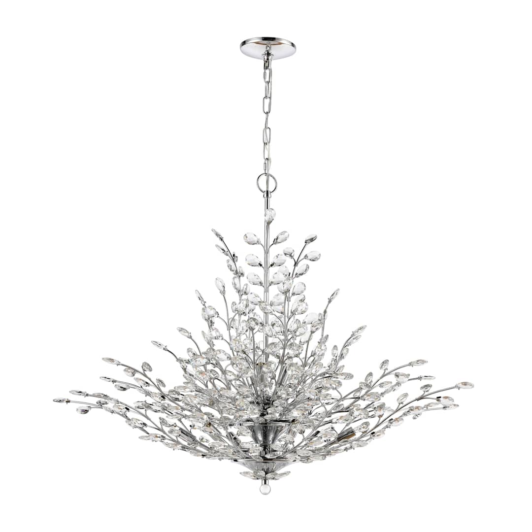 Crystique 12 Light 38" Wide Crystal Chandelier