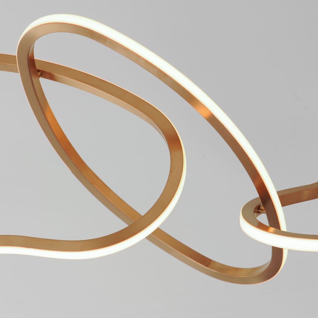 Unity 69" Wide LED Abstract Linear Chandelier