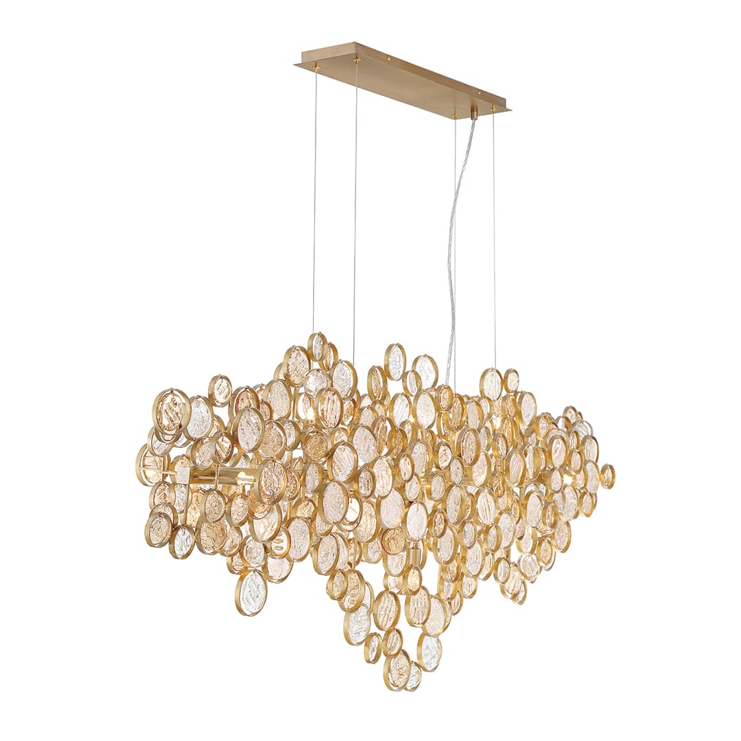Trento 15 Light 11" Wide Linear Chandelier