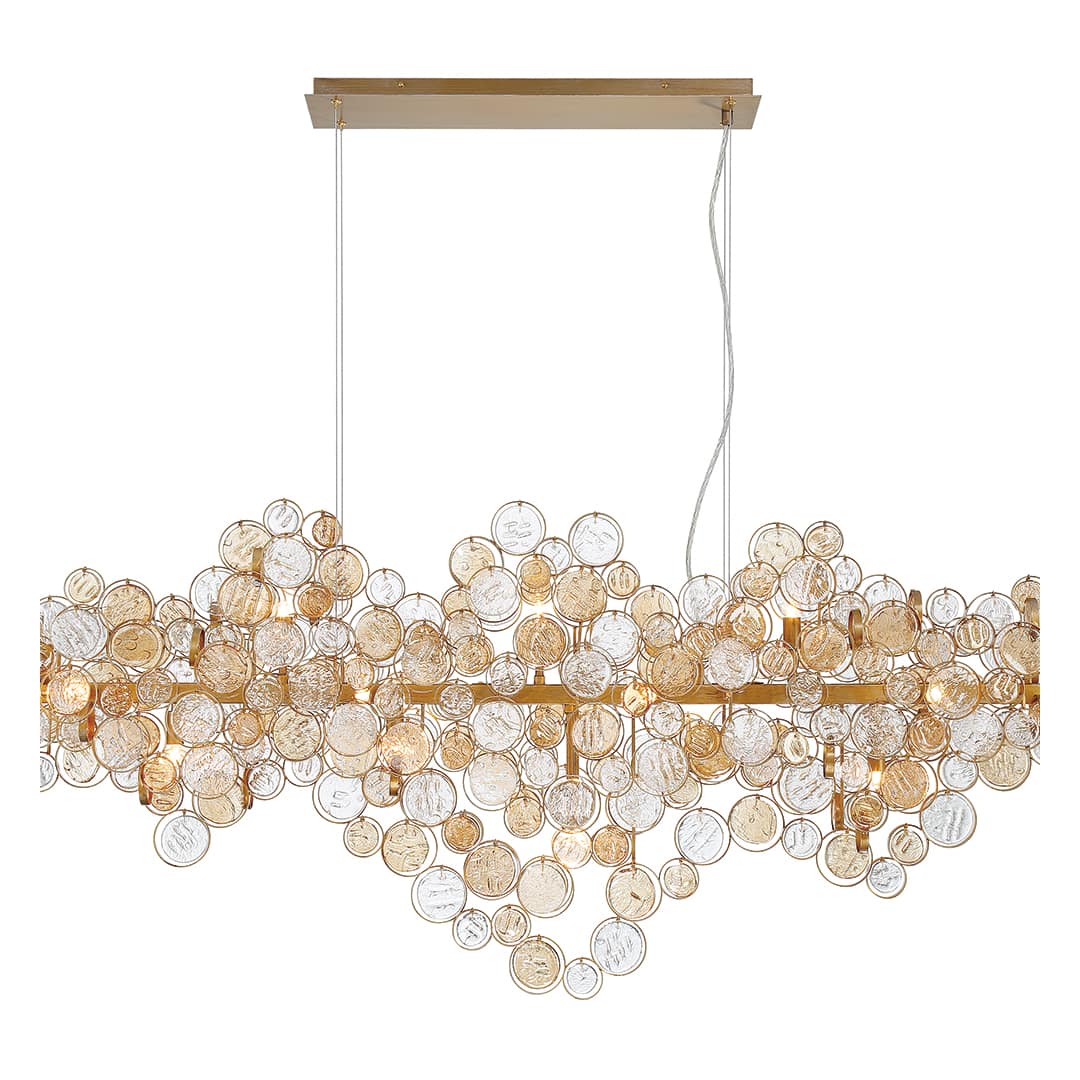 Trento 15 Light 11" Wide Linear Chandelier