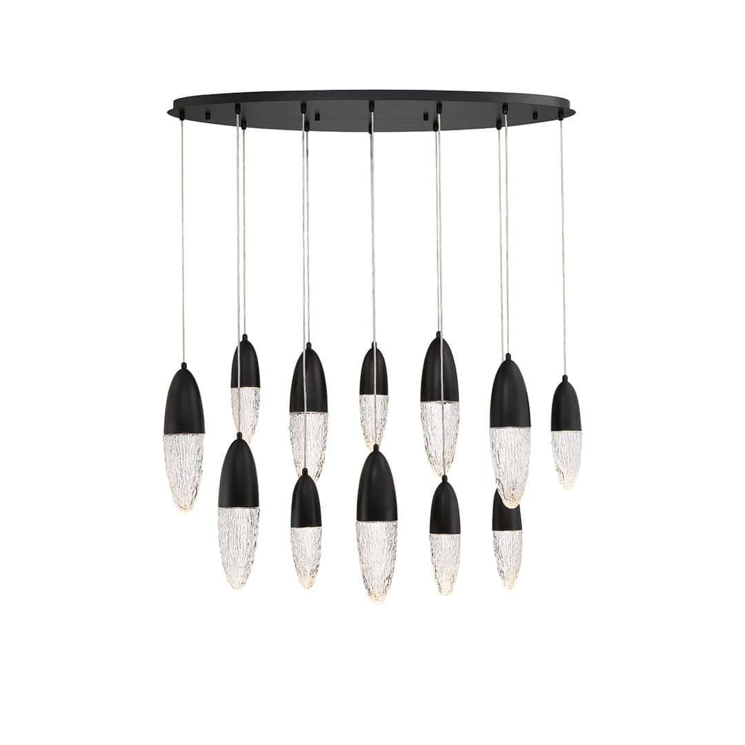 ?crou 12 Light 14" Wide Suspension Multi Light Pendant