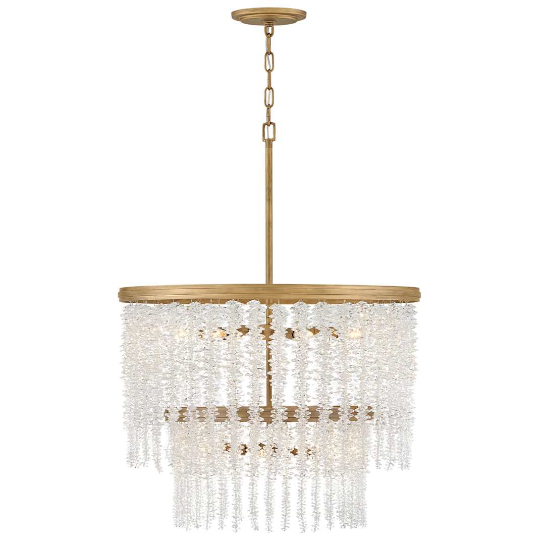 Rubina 10 Light 26" Wide Crystal Waterfall Chandelier