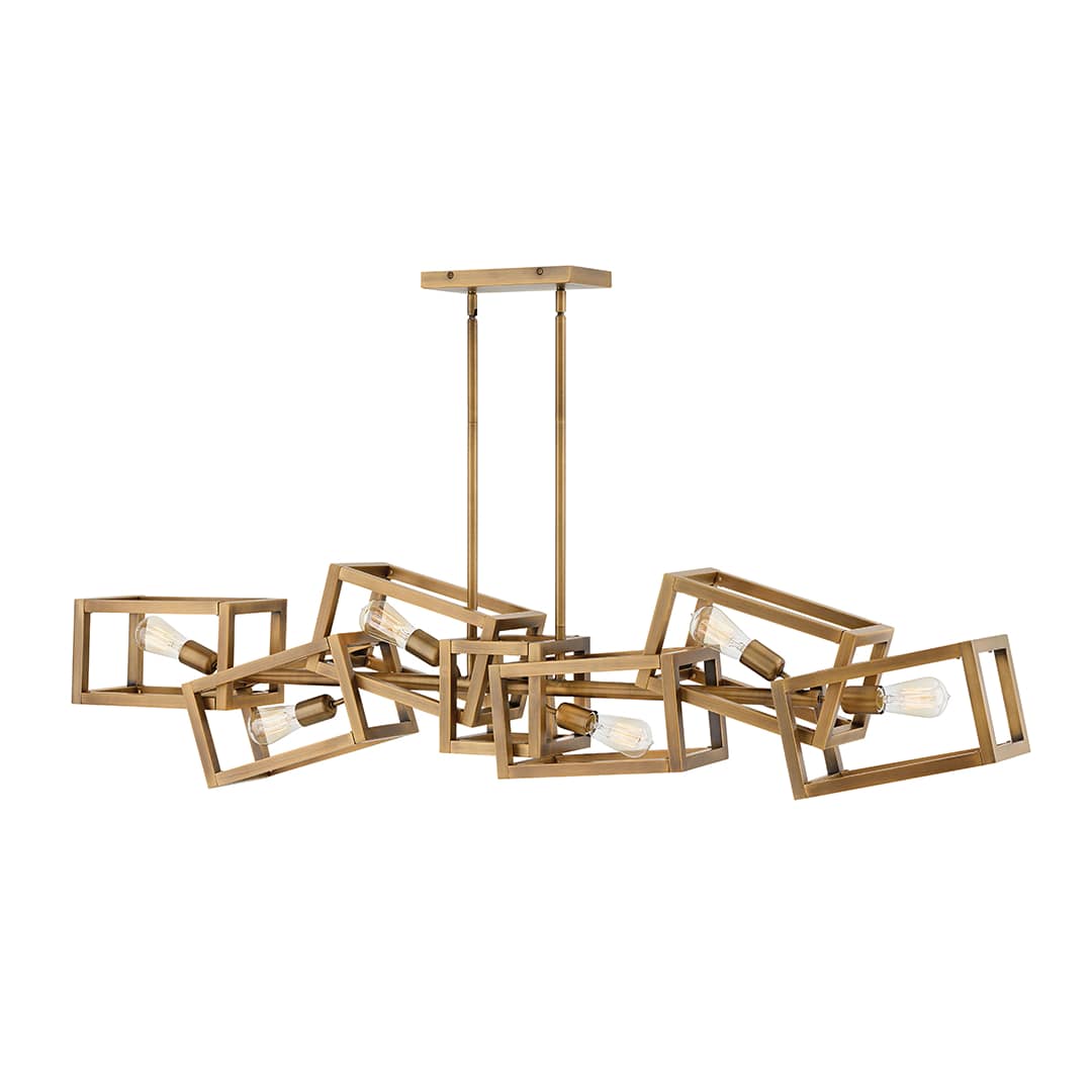 Ensemble 6 Light 62" Wide Abstract Chandelier