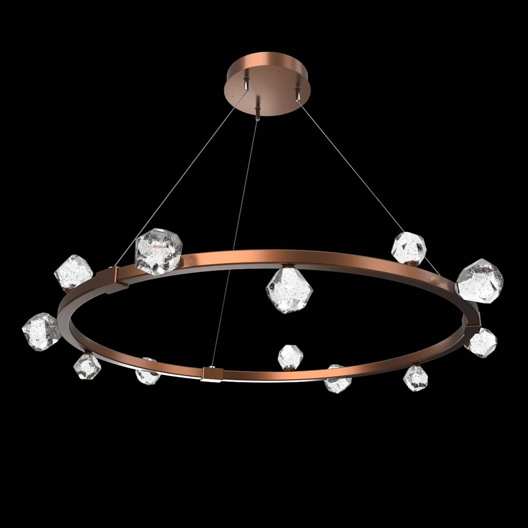 Stella 12 Light 41" Wide LED Abstract Ring Chandelier - 3000K