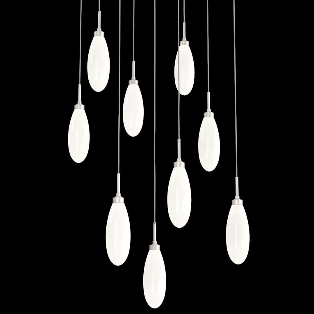 Fiori 9 Light 26" Wide LED Abstract Multi Light Pendant - 3000K