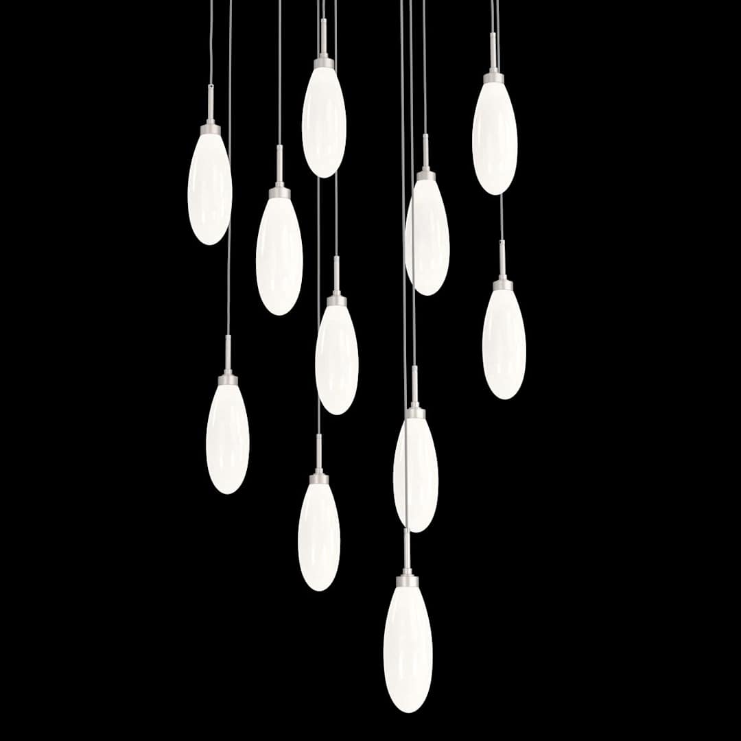 Fiori 11 Light 32" Wide LED Abstract Multi Light Pendant - 3000K