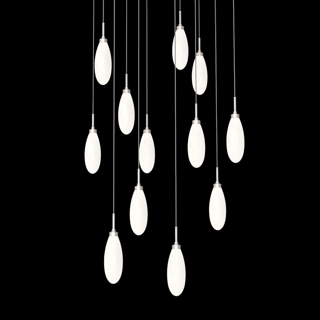 Fiori 12 Light 32" Wide LED Abstract Multi Light Pendant - 3000K