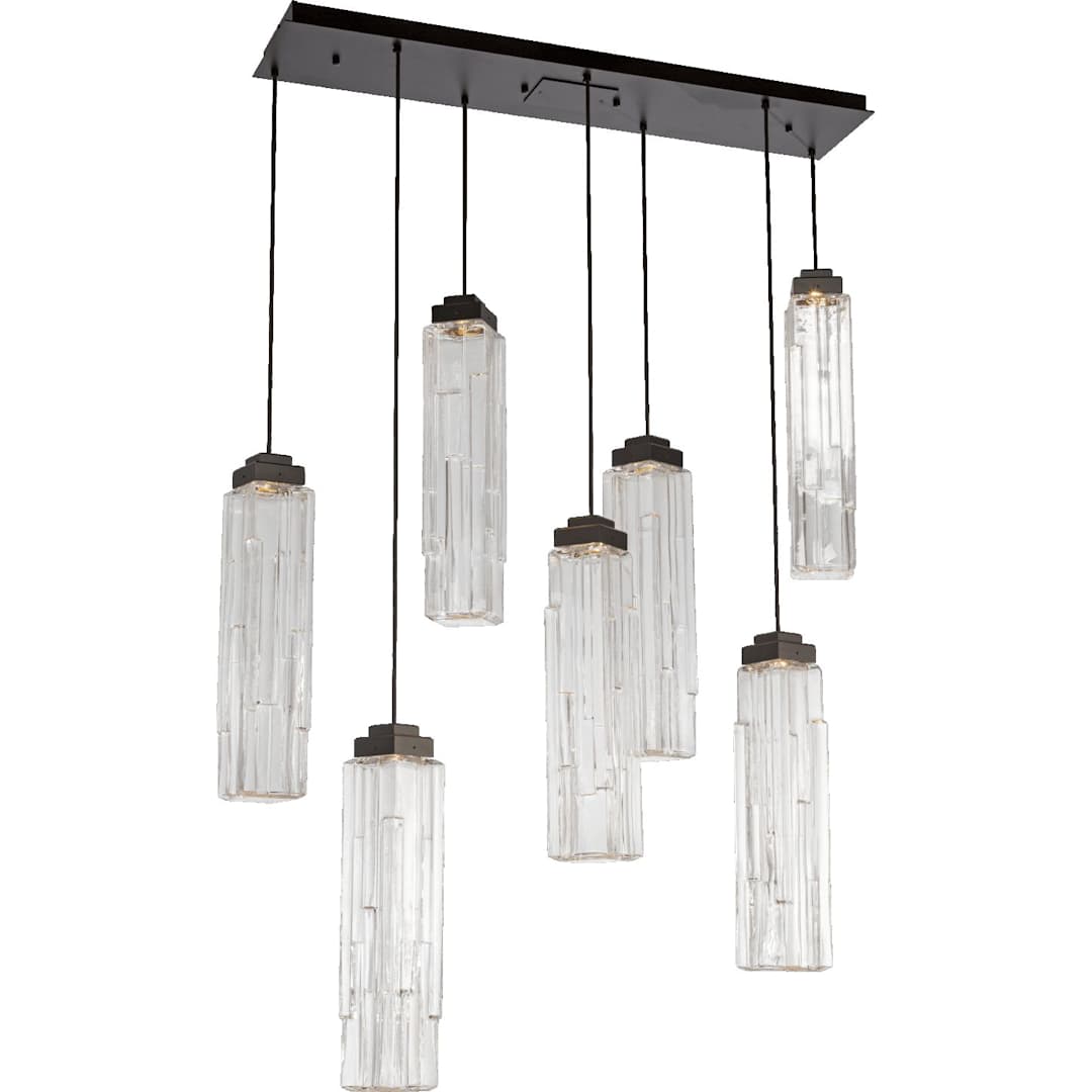 Ledgestone 7 Light 44" Wide LED Linear Pendant