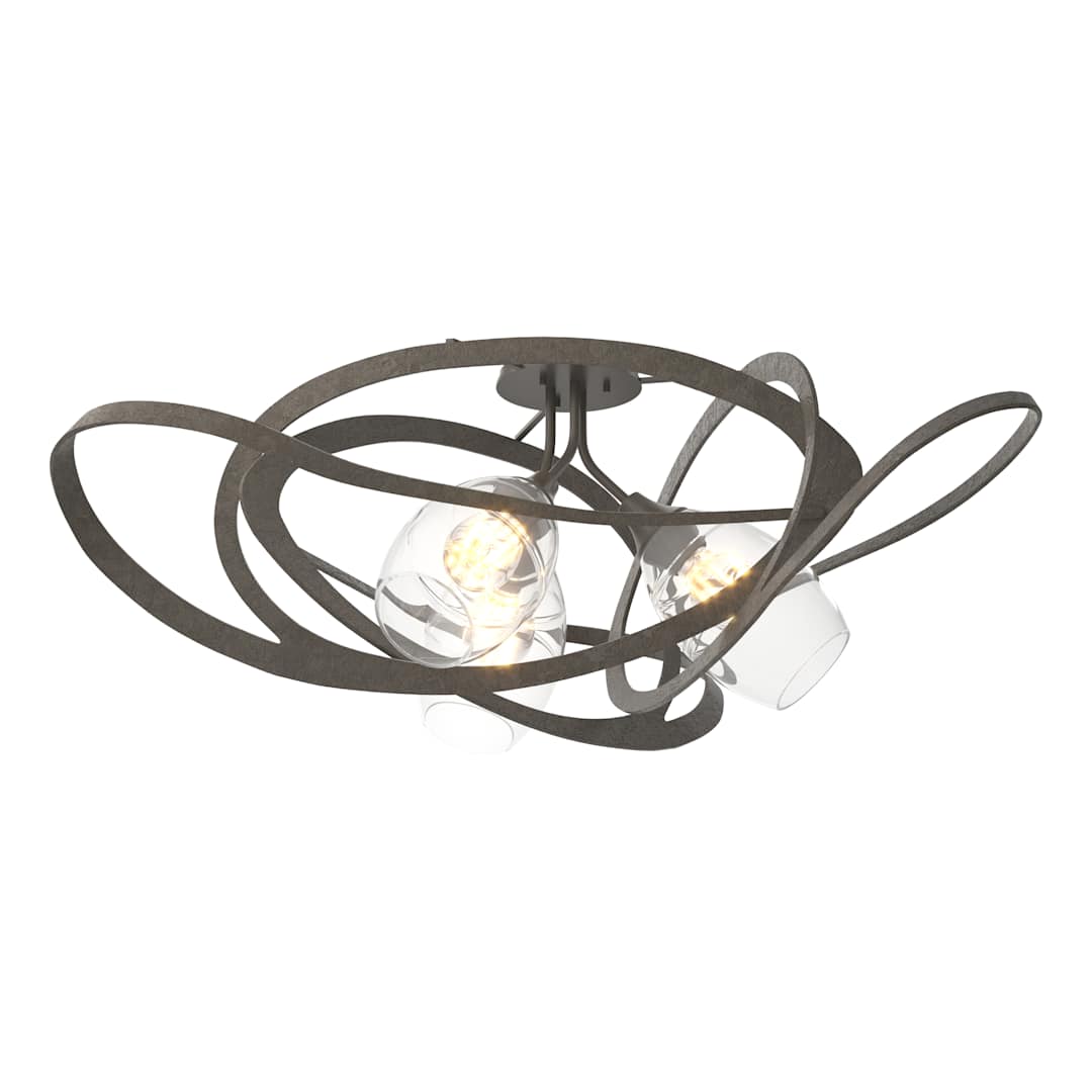 Nest 3 Light 38" Wide Semi-Flush Ceiling Fixture