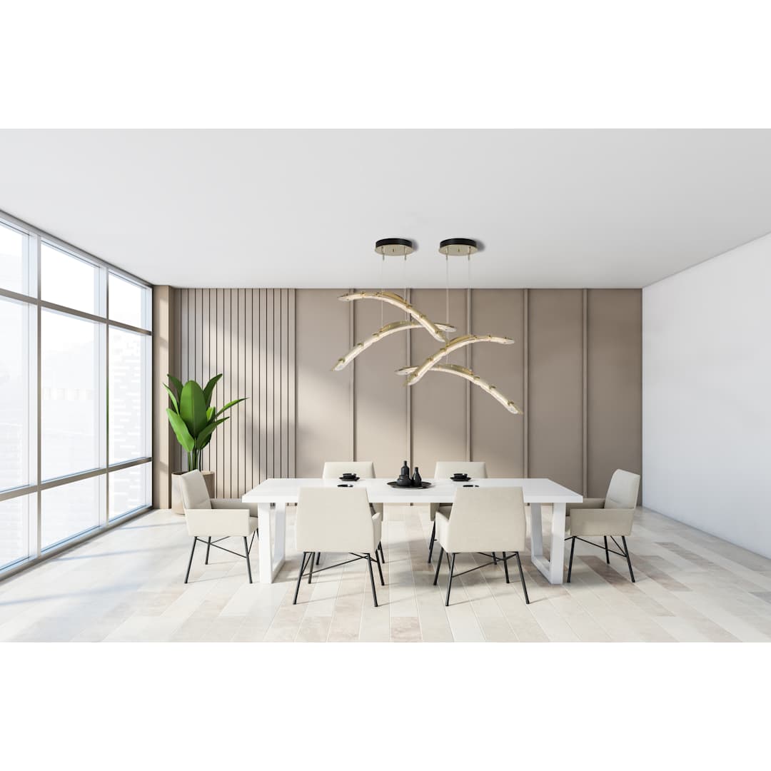 Glissade 44" Wide Suspension Multi Light Pendant