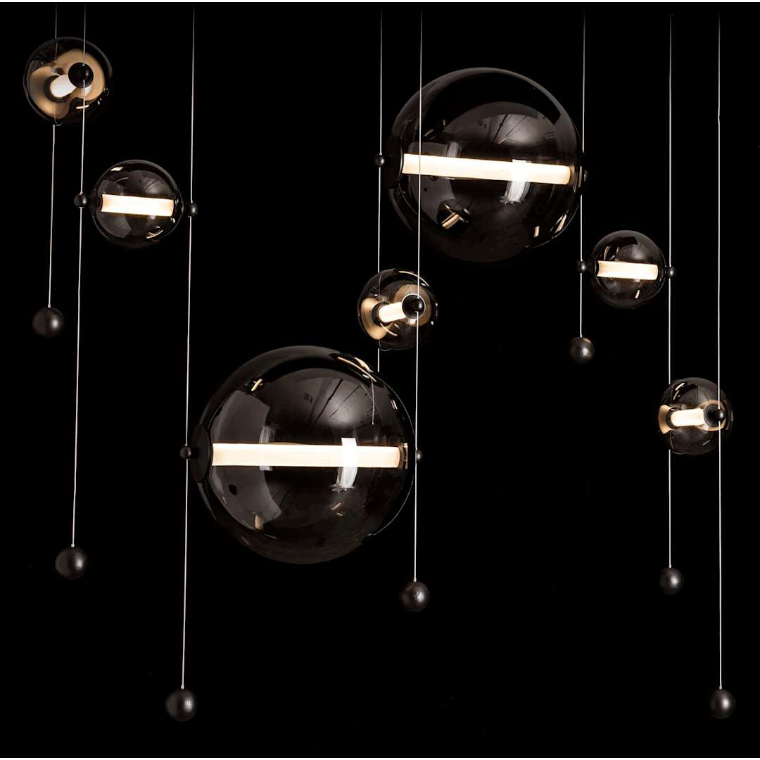 Abacus 49" Wide LED Suspension Multi Light Pendant