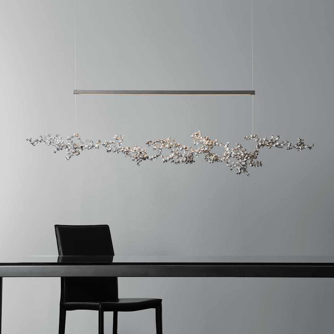 Coral 56" Wide Abstract Linear Pendant