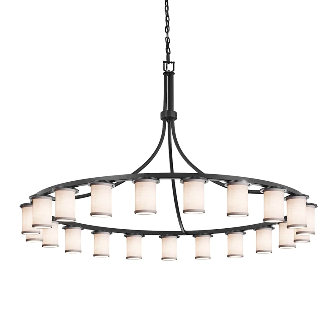 Textile 21 Light 60" Wide LED Chandelier