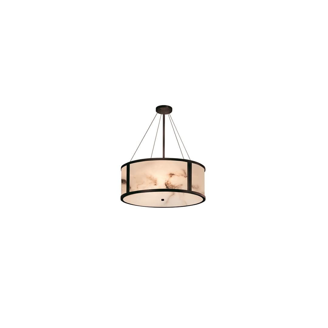 Tribeca Single Light 36" Wide Integrated 3000K LED Drum Chandelier