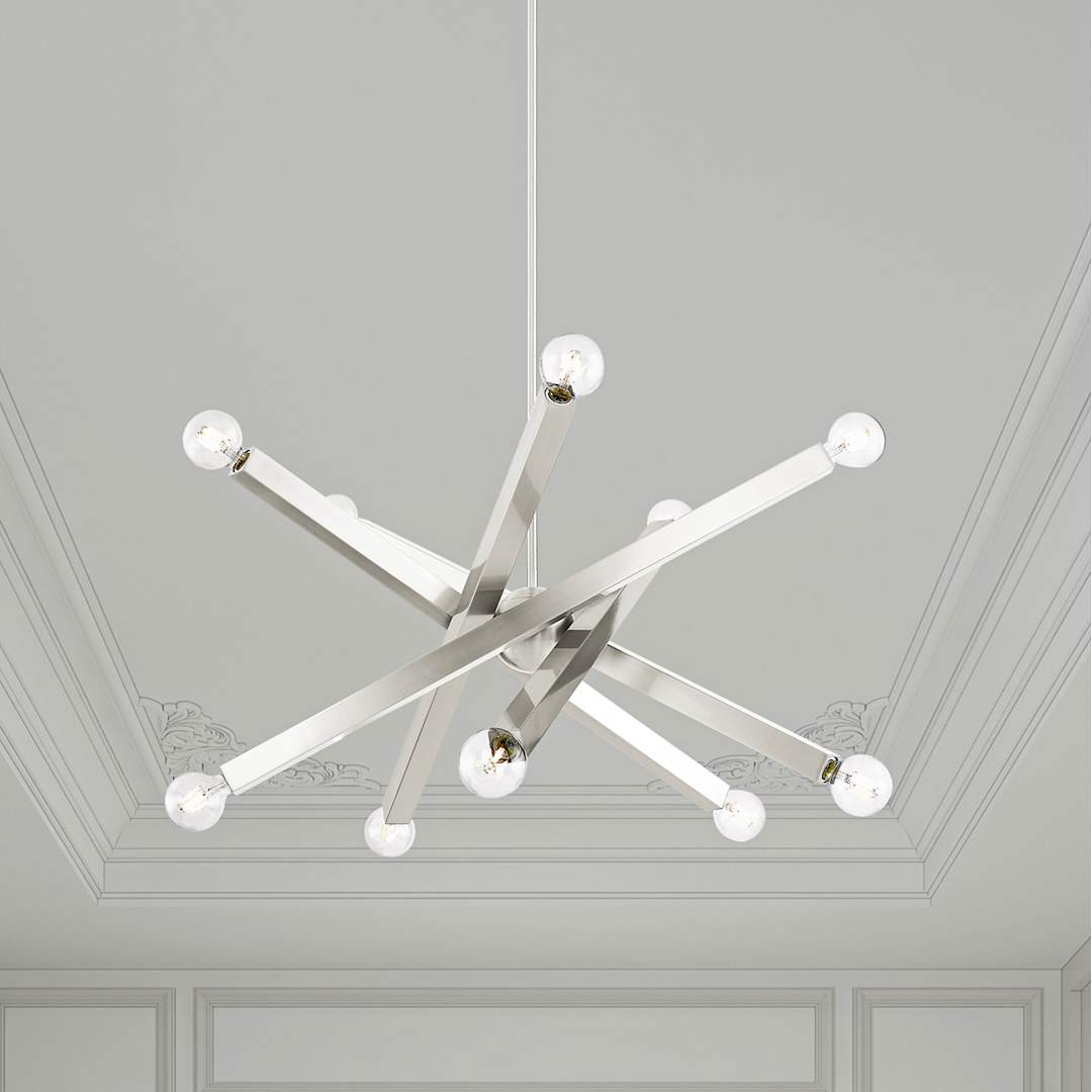 Solna 10 Light 34" Wide Abstract Sputnik Chandelier