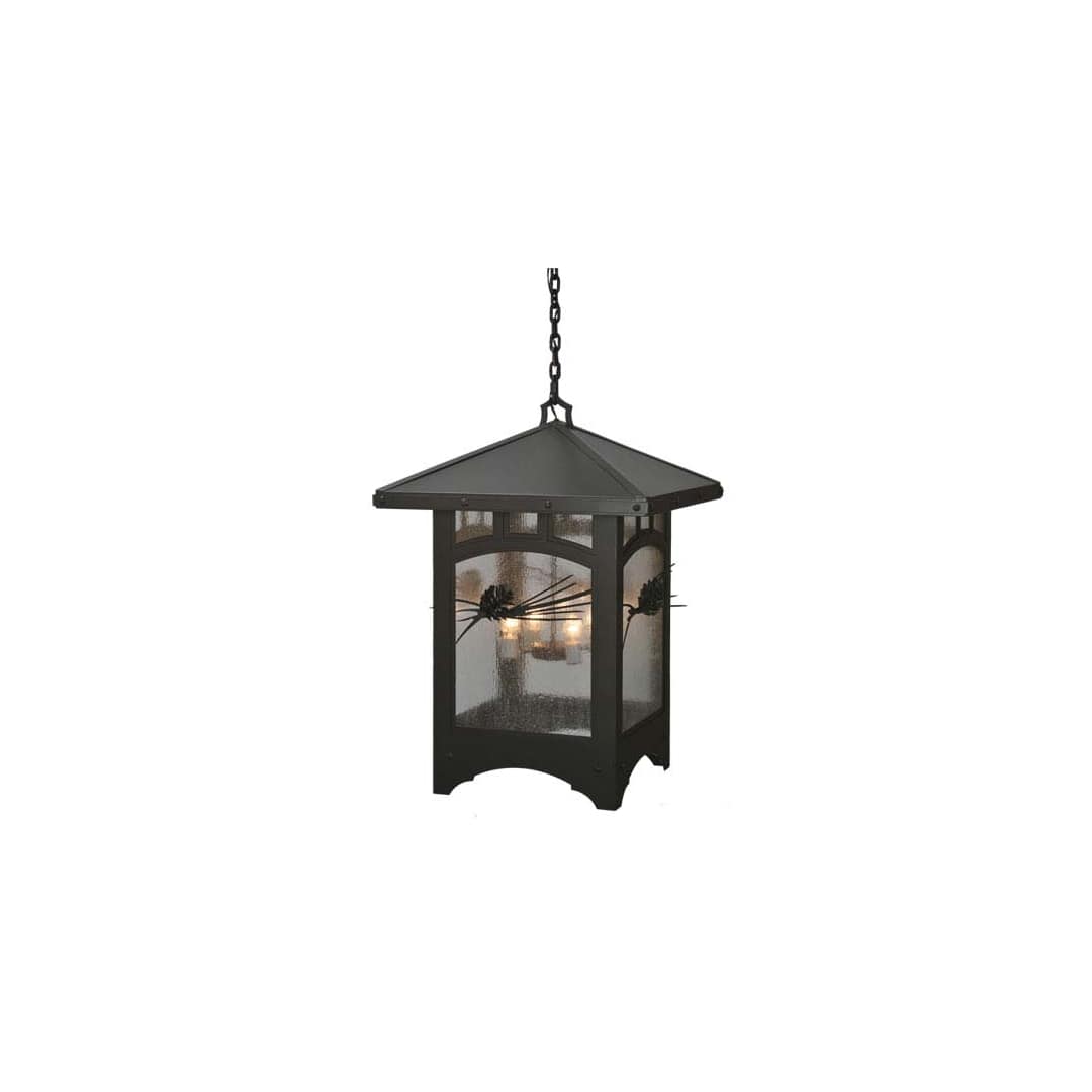 Square Lone Pine 4 Light 37" Wide Pendant