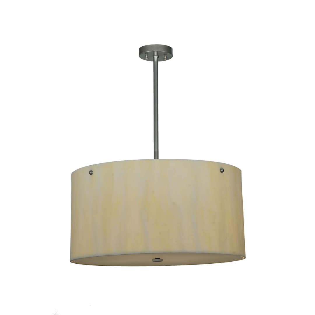 24" W Cilindro Faux Alabaster Pendant