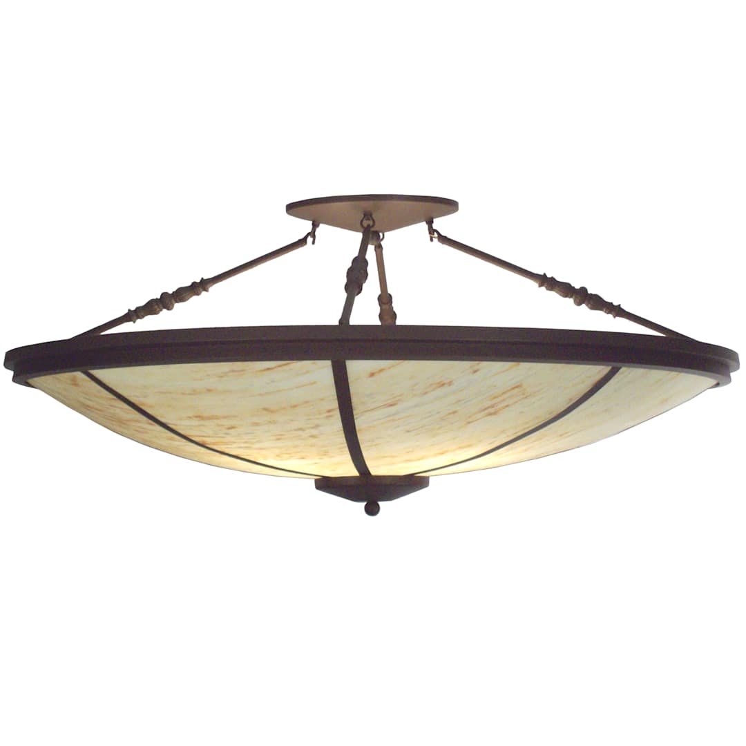 45.5" W Commerce Semi-Flushmount Ceiling Fixture