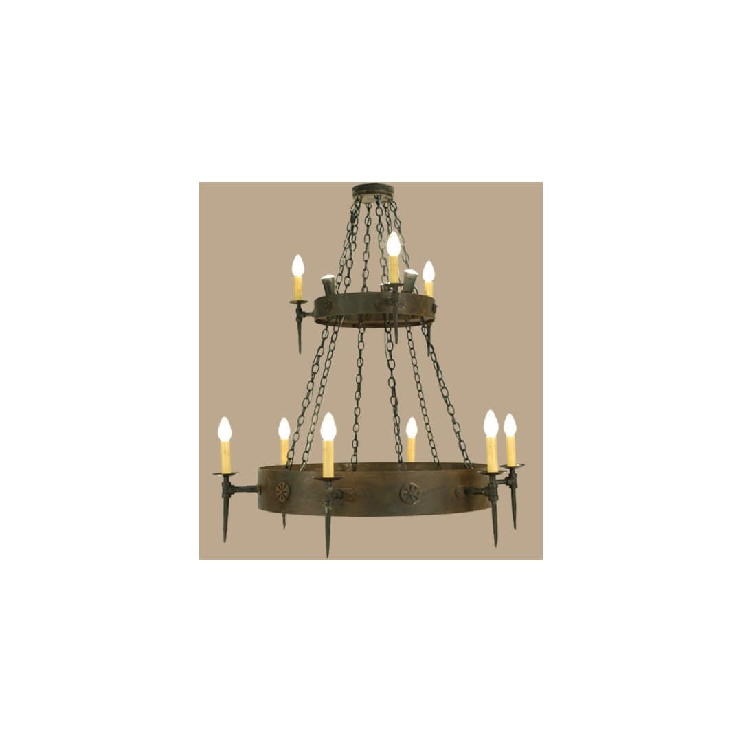 Warwick 3 Light 47" Wide Taper Candle Style Chandelier