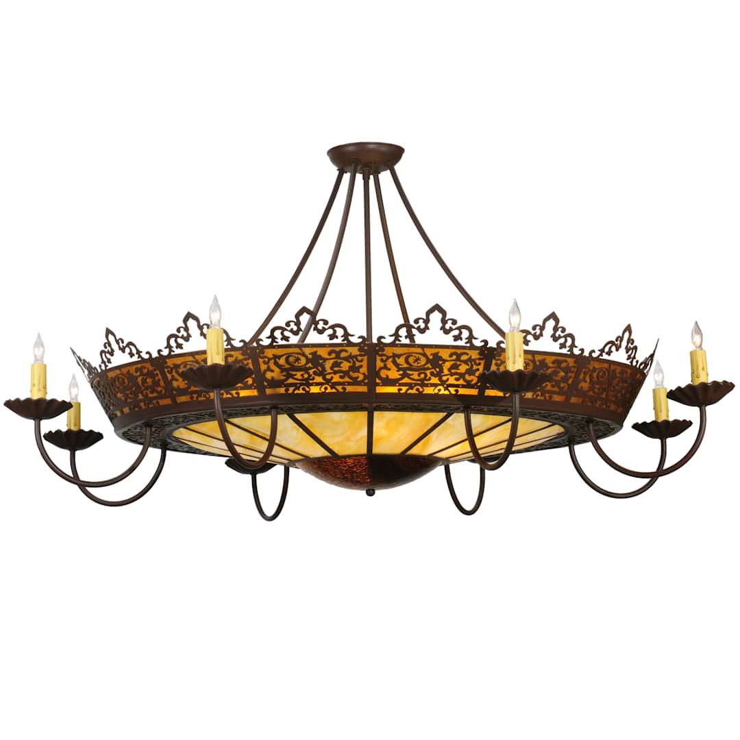 47" W Stanley 8 Arm Semi-Flushmount Ceiling Fixture