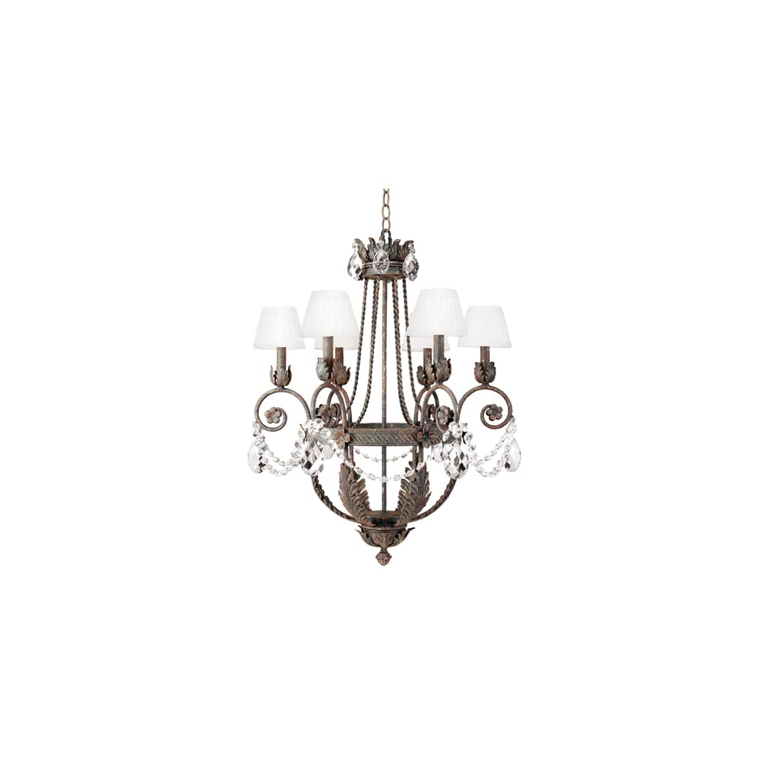 Antonia 6 Light 26" Wide Crystal Chandelier