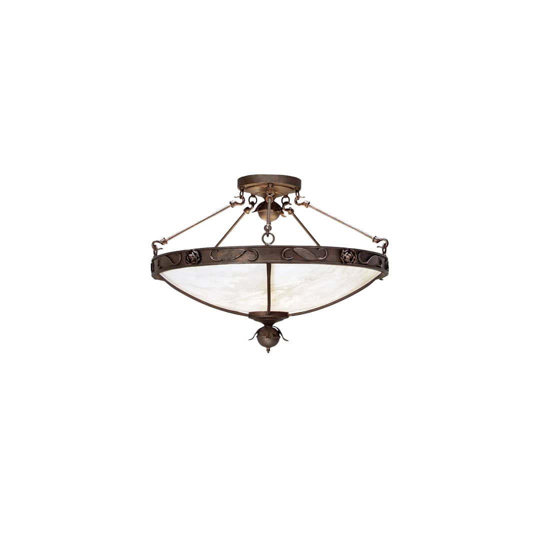 Arabesque 5 Light 30" Wide Semi-Flush Bowl Ceiling Fixture