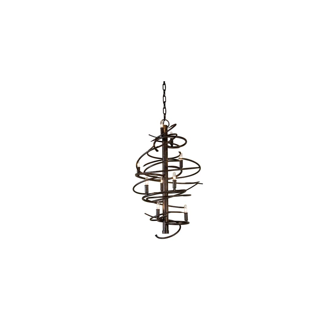 Cyclone 9 Light 18" Wide Taper Candle Style Chandelier